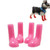 4 PCS/Set Pet Rain Boots Waterproof Non-slip Dog Shoes, Size:S(Pink)