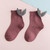 Girls Fashion Personality Wings Socks Baby Cotton Socks, Color:Fuchsia(S)