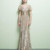 Long Elegant Fishtail Banquet Host Evening Dress, Size:XXL(Champagne) Long Elegant Fishtail Banquet Host Evening Dress, Size:XXL(Champagne)