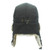 Winter Outdoor Padded Adjustable Head Circumference Ski Hat Warm Ear Protected Cap Flight Hats (Gray Black Fur)