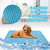 SFB104 Summer Cooling Mats Blanket Ice Pet Dog Cat Bed Mats, Size:63x50cm(Blue)