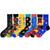 3 Pairs Men Cotton Color Stitching Mid Tube Socks, Type:1934-2(EUR 39-46)