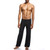 Comfortable Lounge Pants Homme Sleep Bottoms, Size:XXL (Black)