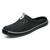 Fashion Breathable Hollow Sandals Couple Beach Sandals, Shoe Size:43(Black)