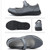 Women Casual Mesh Flat Shoes Soft Sneakers, Size:41(Dark gray)