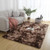 Simple Sofa Bedside Gradient Carpet Living Room Bedroom Mat, Color:Coffee, Size:50x80cm