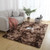 Simple Sofa Bedside Gradient Carpet Living Room Bedroom Mat, Color:Coffee, Size:50x80cm