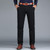 Straight Loose Casual Cotton Trousers for Men(Black)