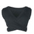 Sexy Ladies Knit Sleeveless Straps Lumbar Short Vest Bottoming Shirt, Size:L(Dark Gray)