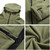 Fleece Warm Men Thermal Breathable Hooded Coat(Green)