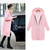 Women Hooded Long Sleeved Sweater In The Long Coat, Size:L(Dark Grey)