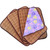 Pet Double-sided Mat Vine Cushion Kennel Cat Blanket Mat, Size:M (Purple)