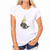 Parrot Pattern Short-sleeved T-shirt for Woman, Size: S(White)