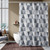 Curtains for Bathroom Waterproof Polyester Fabric Moldproof Bath Curtain, Size:200x240cm