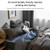 Bedding Set Solid Plaid Side Bed Comforter Duvet Cover Sheet Set, Size:180*210cm(2x Pillowcase,1x Quilt(Black)
