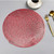 2 PCS Fashion Round Hollow Placemats PVC Table Mats Coffee Cup Pad(Red)