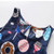 Baby Girls Fashion Donut Print Sleeveless Dress, Kid Size: 110 Yards(White)