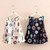 Baby Girls Fashion Donut Print Sleeveless Dress, Kid Size: 110 Yards(White)