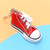 2 PCS Mini Simulation Canvas Shoes Sneaker Keychain Pendant(Red) 2 PCS Mini Simulation Canvas Shoes Sneaker Keychain Pendant(Red)
