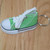 2 PCS Mini Simulation Canvas Shoes Sneaker Keychain Pendant(Green) 2 PCS Mini Simulation Canvas Shoes Sneaker Keychain Pendant(Green)