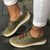 Women Breathable Hollow Out Female Casual Flats Shoes, Size:40(Green)