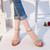 Women Summer Open Toe Sandals, Size:37(Beige)