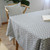Literary Fresh Geometric Cotton Linen Tablecloth Gray Arrow Rectangular Coffee Table Cloth Desk Cloth, Size:90x90cm