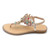 Female Rhinestones Flats sandals, Shoe Size:40(Gold Color Drill)