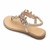 Female Rhinestones Flats sandals, Shoe Size:40(Gold Color Drill)