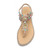 Female Rhinestones Flats sandals, Shoe Size:40(Gold Color Drill)