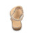 Female Rhinestones Flats sandals, Shoe Size:40(Gold Color Drill)