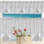White Translucent Coffee Curtain Tulle Lace Sheer Warp Knitted Jacquard Curtains Bedroom Curtains, Size:Upper Curtain(JHM-03)