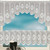 White Translucent Coffee Curtain Tulle Lace Sheer Warp Knitted Jacquard Curtains Bedroom Curtains, Size:Upper And Lower Curtain(JHM-08)