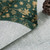 Linen Cotton Christmas Party Tablecloth Rectangle Bronzing Dinning Table Cover, Size:140x260cm(Green)