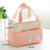 Portable Aluminum Foil Lunch Box Bag Cartoon Thick Insulation Bag Canvas Lunch Bag(Blue)