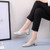 Women Shoes Hollow Rhinestone Pumps, Size:37(Beige White)