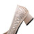 Women Shoes Hollow Rhinestone Pumps, Size:37(Beige White)