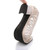 Women Shoes Hollow Rhinestone Pumps, Size:37(Beige White)