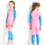 DIVE & SAIL LS-18822 Children Diving Suit Outdoor Sunscreen One-piece Swimsuit, Size: XL(Girl Pink)