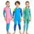 DIVE & SAIL LS-18822 Children Diving Suit Outdoor Sunscreen One-piece Swimsuit, Size: XL(Girl Pink)