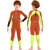 DIVE & SAIL M150501K Children Warm Swimsuit 2.5mm One-piece Wetsuit Long-sleeved Cold-proof Snorkeling Surfing Anti-jellyfish Suit, Size: L(Orange)