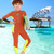 DIVE & SAIL M150501K Children Warm Swimsuit 2.5mm One-piece Wetsuit Long-sleeved Cold-proof Snorkeling Surfing Anti-jellyfish Suit, Size: L(Orange)