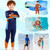DIVE & SAIL M150501K Children Warm Swimsuit 2.5mm One-piece Wetsuit Long-sleeved Cold-proof Snorkeling Surfing Anti-jellyfish Suit, Size: L(Orange)