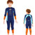 DIVE & SAIL M150501K Children Warm Swimsuit 2.5mm One-piece Wetsuit Long-sleeved Cold-proof Snorkeling Surfing Anti-jellyfish Suit, Size: XL(Navy)