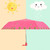 Creative Cute Cartoon Children Full Automatic Sun Umbrella Folding Vinyl Umbrella(Navy)