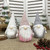 Christmas Decorations Window Decorations for Faceless Elderly Dolls Decorative Dolls(Pink)