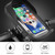 Mountain Bike Card Holder Touch Screen Mobile Phone Holder Motorcycle Electric Vehicle Waterproof Navigation Bracket Shade Mobile Phone Holder, Style:Handlebars(Black)