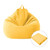 Lazy Sofa Bean Bag Chair Fabric Cover, Size: 70x80cm(Yellow)