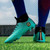 Outdoor High-top Non-slip Soccer Cleats Training Sneakers for Men, Size:37(2039-1 Blue Broken Nail)