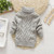 Grey Winter Children's Thick Solid Color Knit Bottoming Turtleneck Pullover Sweater, Height:24Size140cm Grey Winter Children's Thick Solid Color Knit Bottoming Turtleneck Pullover Sweater, Height:24Size140cm